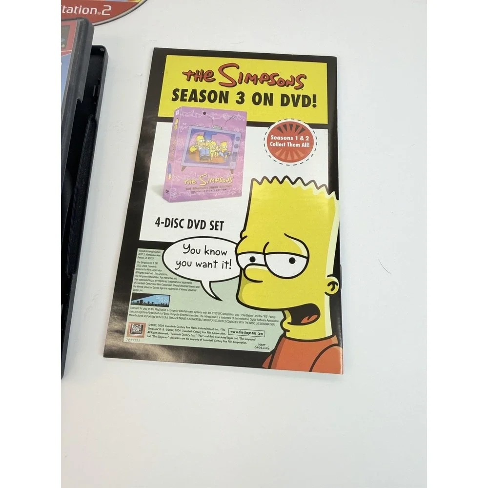 The Simpsons Hit and Run [Greatest Hits] (Sony PlayStation 2 PS2, 2003) Complete
